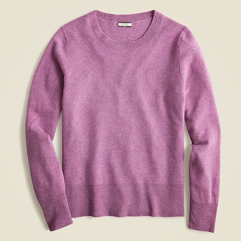 J Crew Classic Crewneck 100% Cashmere Sweater